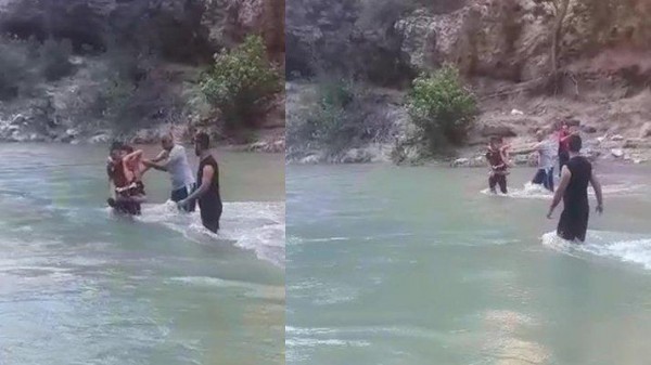 Piknik Yapan Vatandaşlar, Suların Yükselmesiyle Mahsur Kaldı