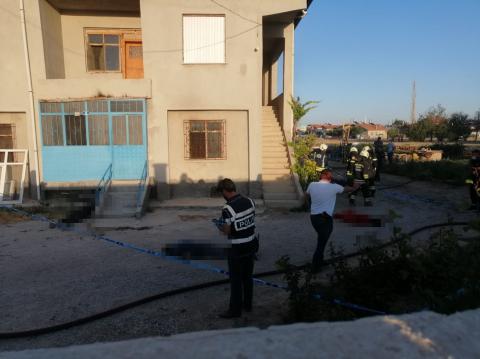 Konya'da Bir Evde 7 Kişiyi Öldürüp Evi Ateşe Verdiler