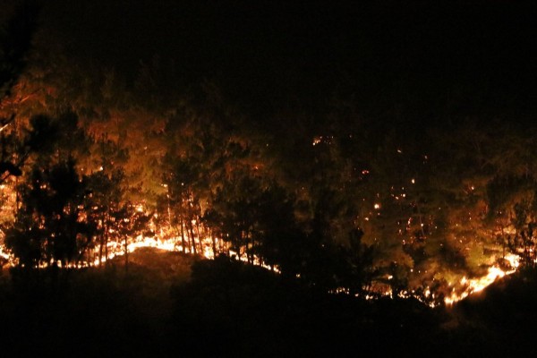 'İklim Krizi' Gece Saatlerinde Manavgat'ta Kameralara Yansıdı