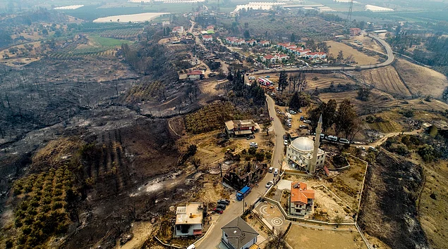 Manavgat Yangınının Etkisi Haritada Görüldü