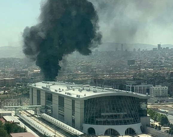 Ankara'da Yangın