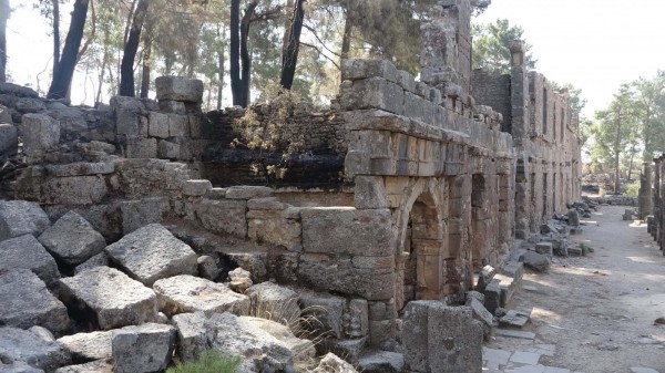 Manavgat'taki Yangın Lyrbe Antik Kenti'ni de Etkiledi