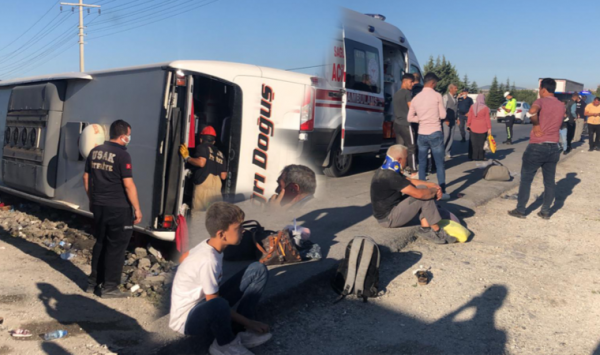Bir Yolcu Otobüsü Kazası Daha: 33 Yaralı