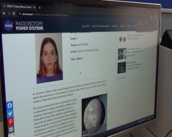 NASA Türk Lise Öğrencisinin Makalesini Yayımladı