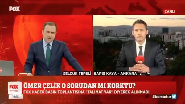 FOX TV Muhabiri AKP Genel Merkezi'ndeki Basın Toplantısına Alınmadı