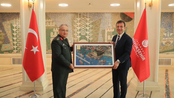 1. Ordu Komutanı Korgeneral Yeni'den Başkan İmamoğlu'na Ziyaret