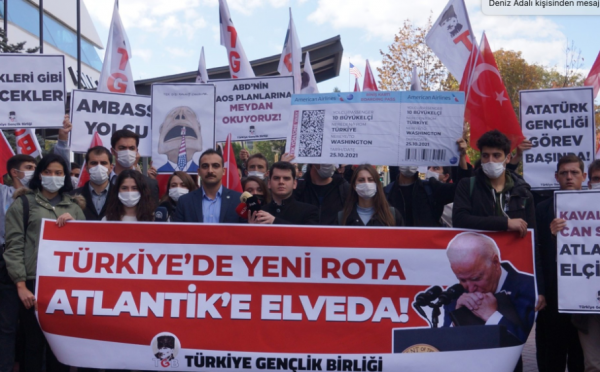 Perinçek'in TGB'sinden Erdoğan'a ABD Büyükelçiliği'nin Önünden Destek