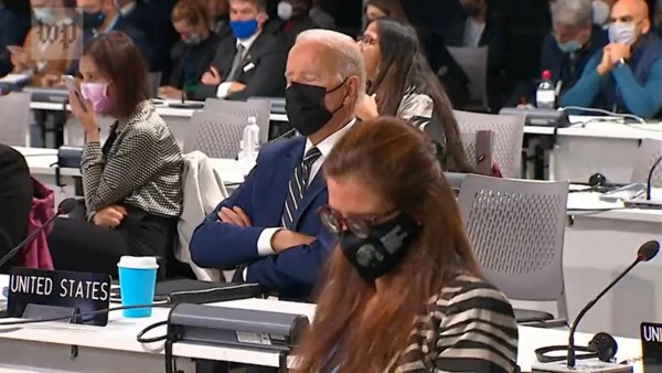 Joe Biden, İklim Krizi Toplantısında Uyudu