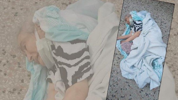 82 Yaşındaki Yatalak Hasta Kadını Beton Zemine Bıraktılar