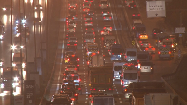 İstanbul'da Sis Trafiği