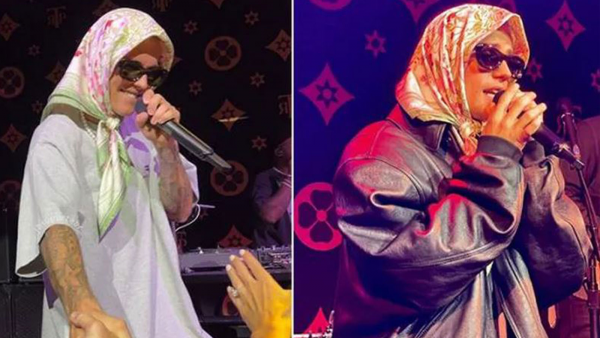 Justin Bieber Sahneye Başörtüsü İle Çıktı