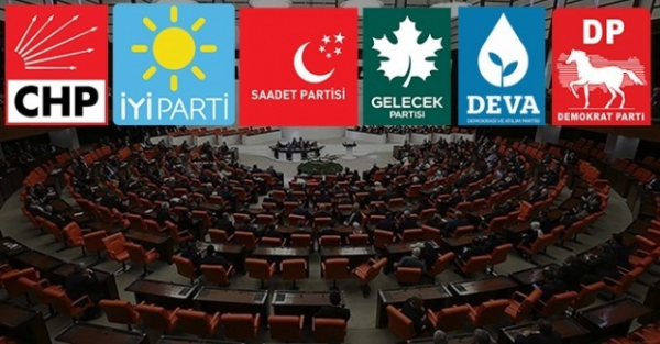 6 Parti Mutabık: Cumhurbaşkanı 2 Yıl Görevde Kalacak