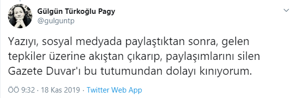 Gazete Duvar'dan Ermeni Yalanlarına Destek, Türkoğlu'na Sansür